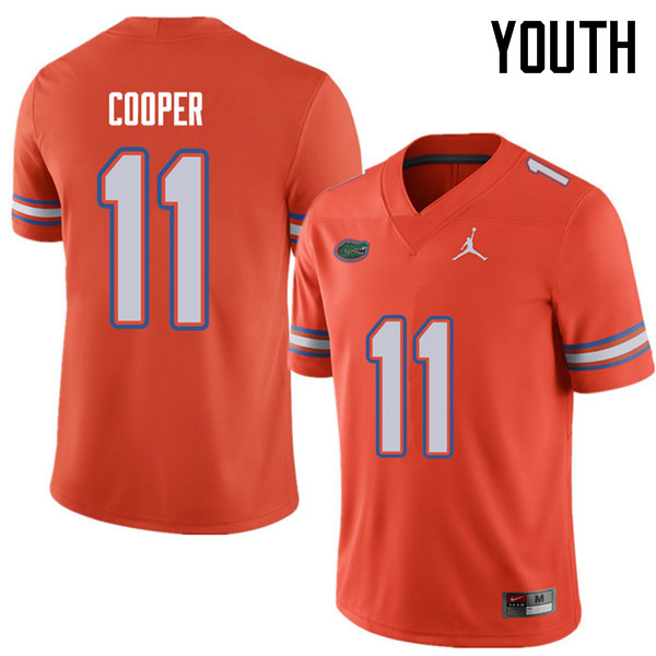 Jordan Brand Youth #11 Riley Cooper Florida Gators College Football Jerseys Sale-Orange - Click Image to Close